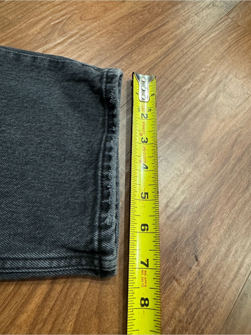Abercrombie & Fitch Curve Love High Rise 90s Straight Jeans Black Wash Womens 29 - Picture 9 of 9